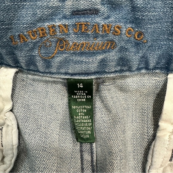 Lauren Ralph Lauren, size women's 14, Wide Leg, light wash jeans‎ - Picture 5 of 7